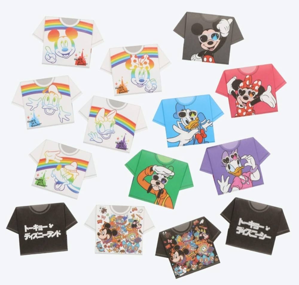 Amazon.co.jp: ディズニーランド Tシャツ 14絵柄 折り紙メモ